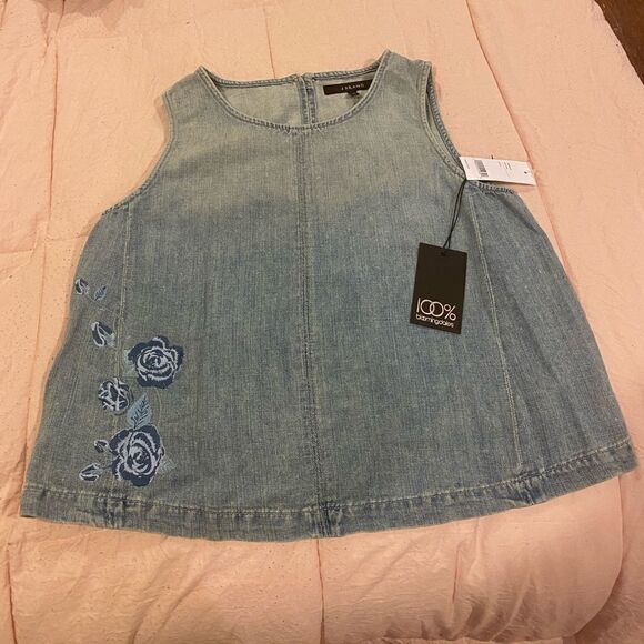 J-Brand-Tayla-Top-Embroidered-Roses-in Blue Iris - Picture 11 of 12